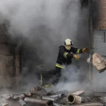 Пожежа в складському приміщенні на Європейській у Полтаві