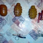 В Полтаве мужчина на улице Харьковское Шоссе носил три гранаты