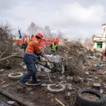 Ліквідація наслідків ракетного удару в Браїлках триває