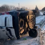 ДТП на автодороге Полтава — Александрия: Renault перевернулось после столкновения