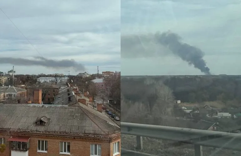 Пожежа під Полтавою: рятувальники борються з вогнем на 4 гектарах