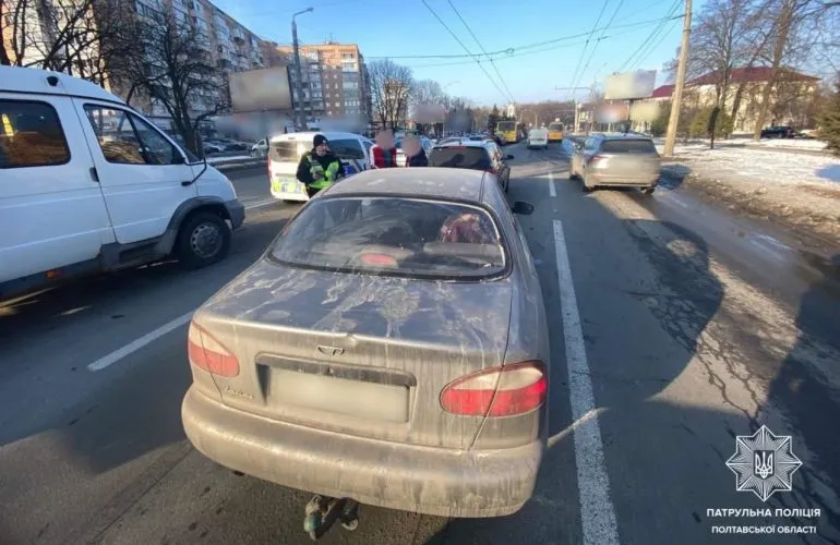 В Полтаве нетрезвый водитель совершил ДТП на улице Европейской