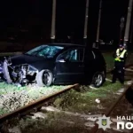 У Полтаві водій в стані алкогольного сп’яніння потрапив в аварію на переїзді