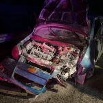 ДТП на трассе Киев-Харьков: легковой автомобиль врезался в отбойник, пострадали четверо человек