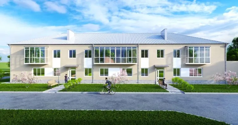 УЖКГ опублікувало деталі проєкту відновлення гуртожитку у Супрунівці: на самі будівельні роботи в бюджеті грошей немає