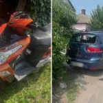 Нетрезвый скутерист скрылся с места ДТП на Монастырской после столкновения с автомобилем