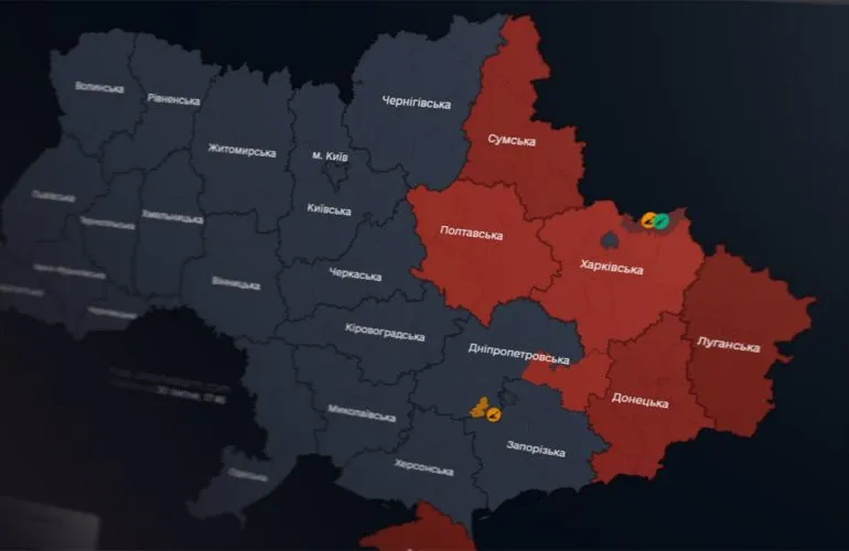 В Полтавской области с 1 августа заработает районная система воздушных тревог