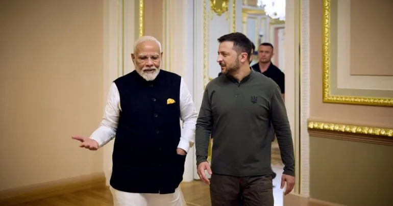 Зеленський та прем’єр Індії обговорили санкції проти рф і експорт російської нафти