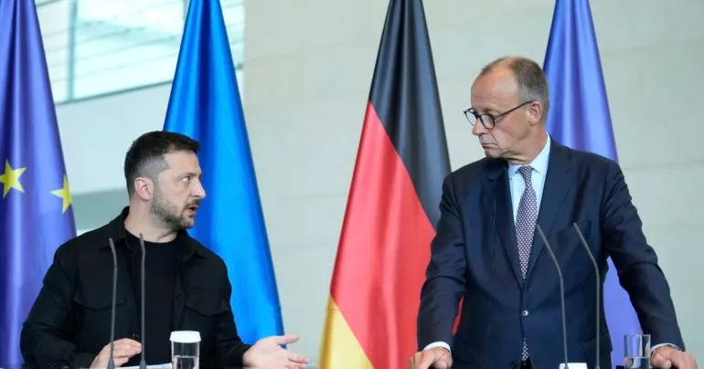 Канцлер Німеччини та європейські лідери супроводжують Зеленського на зустріч із Трампом