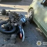 В Миргороде подросток-мотоциклист госпитализирован после столкновения с автомобилем