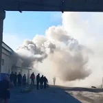 У Полтаві сталася масштабна пожежа на підприємстві: згорів варочний котел, пошкоджено 50 м²