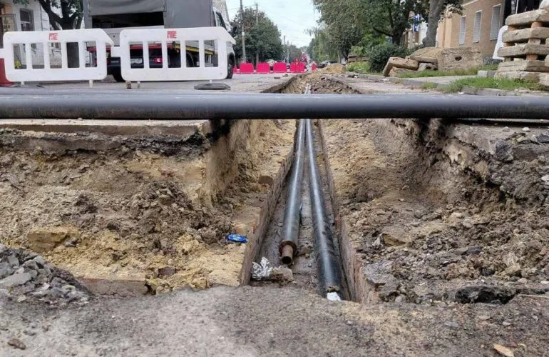 В Полтаве завершили ремонт тепломережи на улице Героев-Чернобыльцев