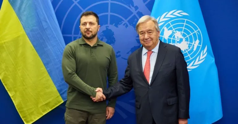 Зеленский провел переговоры с генсеком ООН по вопросам возвращения детей и ситуации на ЗАЭС