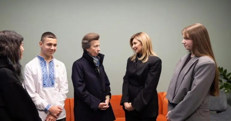 Принцесса Анна посетила Киев: встреча с Еленой Зеленской и детьми, пережившими оккупацию