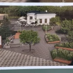 В Полтаве обустраивают сквер на месте демонтированных МАФов у остановки «1100-летие Полтавы»