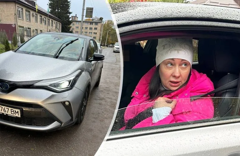 «Щас визову ТЦК, бєгом раз’єхалісь»: суддя Материнко на автомобілі перекрила рух на вулиці Навроцького