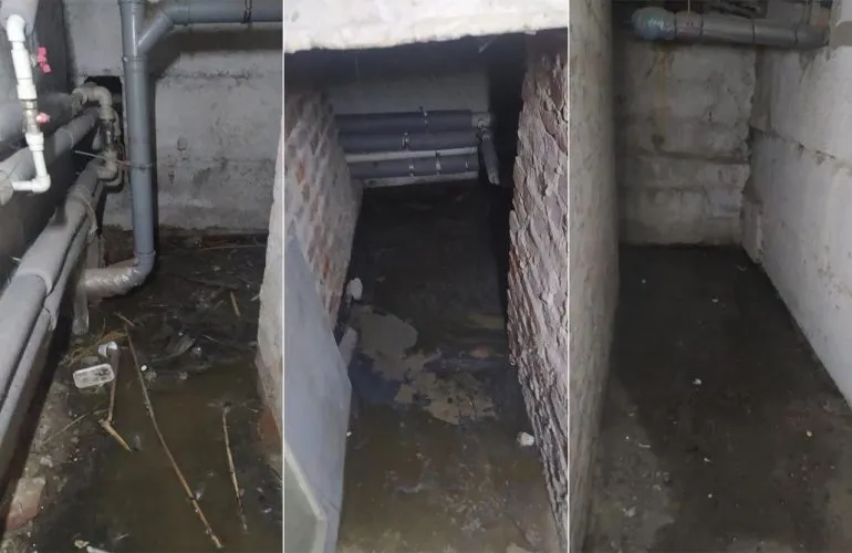 Подвал многоэтажки на Деповской в Полтаве затопило нечистотами: жители не получают помощи