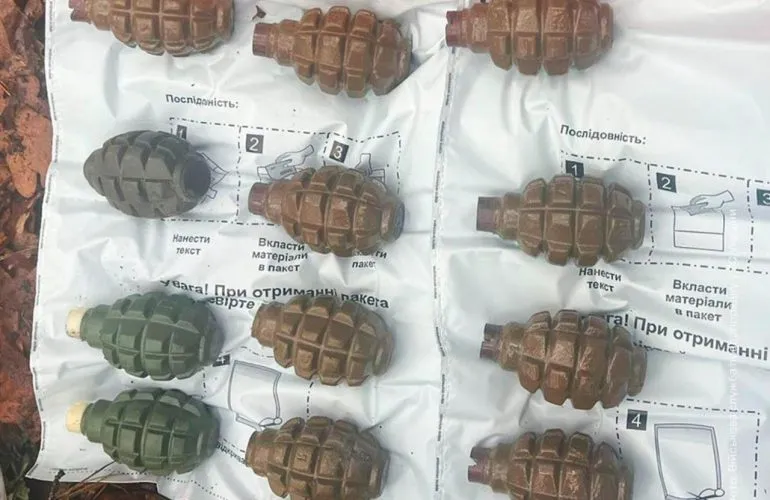 На Полтавщине в лесополосе нашли схрон с оружием и боеприпасами