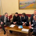Макрон, Стармер і Мерц провели переговори з Трампом щодо врегулювання війни в Україні