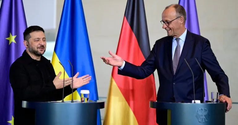 Зеленський подякував Мерцу за допомогу і домовився про спільні дії наступного тижня