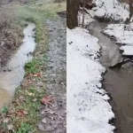 В Полтаве рядом с улицей Кучеренка зафиксировали утечку канализационных стоков