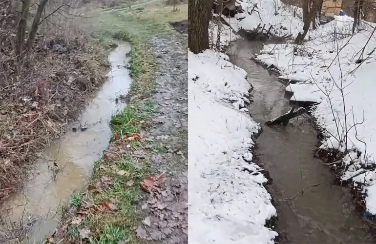У Полтаві біля вулиці Кучеренка зафіксували витік каналізаційних стоків