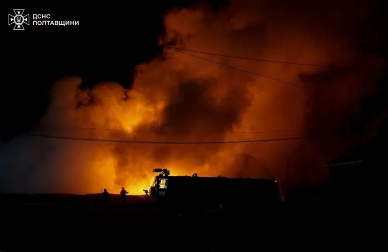 Росія здійснила масовану атаку ракетами та дронами: у Полтавській області постраждав промисловий об’єкт