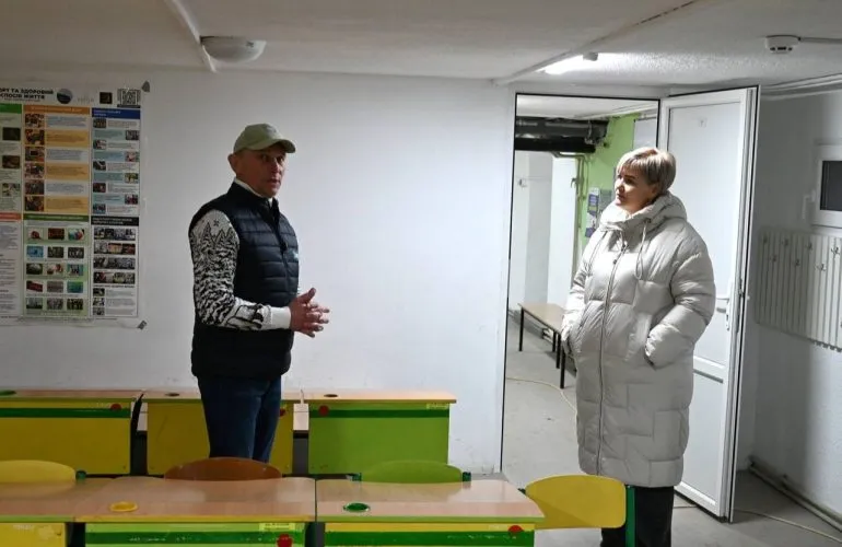 Укрытие школы №41 в Полтаве откроют для горожан после уроков