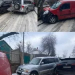 Подвійна ДТП на вулиці Покровській у Полтаві за участю трьох авто