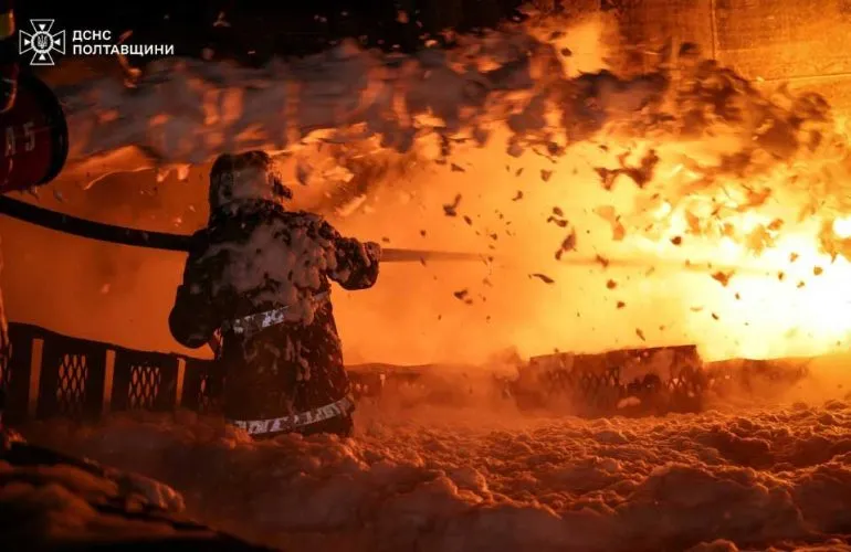 Ночная атака дронов на Полтавщину: повреждено частное предприятие