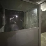 В Полтаве повредили пост охраны в подземном переходе