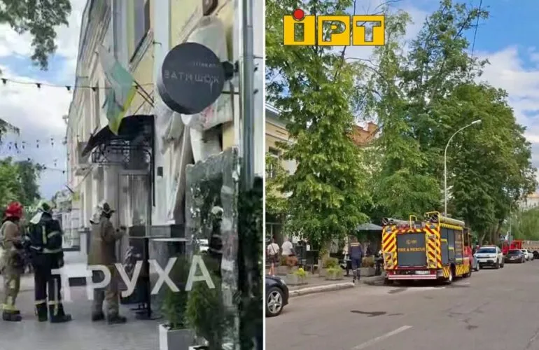 Підпал у кав’ярні «Затишок» у Полтаві: рятувальники ліквідували загоряння